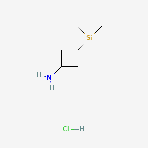 3-(Trimethylsilyl)cyclobutan-1-amine hydrochloride