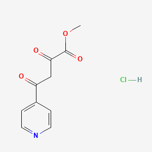 molecular formula C10H10ClNO4 B13452197 Methyl 2,4-dioxo-4-(pyridin-4-yl)butanoate hydrochloride CAS No. 2866334-53-2