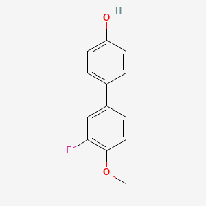molecular formula C13H11FO2 B1345220 4-(3-氟-4-甲氧基苯基)酚 CAS No. 1136617-28-1