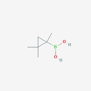 molecular formula C6H13BO2 B13452201 1,2,2-Trimethylcyclopropyl Boronic Acid 