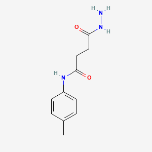 molecular formula C11H15N3O2 B1345222 4-肼基-N-(4-甲基苯基)-4-氧代丁酰胺 CAS No. 443864-24-2