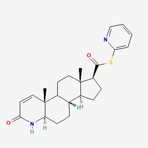 molecular formula C24H30N2O2S B13452229 S-2-Pyridyl 3-oxo-4-aza-5Alpha-androst-1-ene-17Beta-carbothioate 