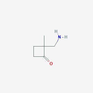 2-(Aminomethyl)-2-methylcyclobutan-1-one