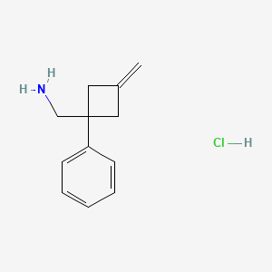 1-(3-Methylidene-1-phenylcyclobutyl)methanamine hydrochloride