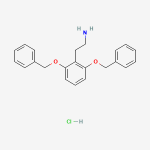 molecular formula C22H24ClNO2 B13452259 2-[2,6-Bis(benzyloxy)phenyl]ethan-1-amine hydrochloride 