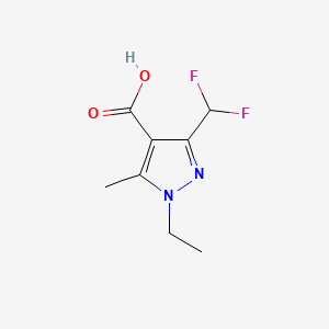 molecular formula C8H10F2N2O2 B13452285 3-(difluoromethyl)-1-ethyl-5-methyl-1H-pyrazole-4-carboxylic acid 