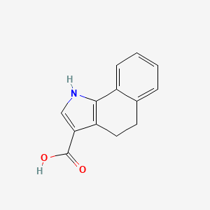 molecular formula C13H11NO2 B13452292 1H,4H,5H-benzo[g]indole-3-carboxylic acid 