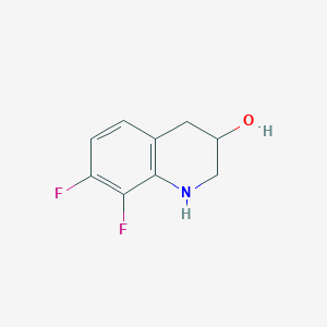 molecular formula C9H9F2NO B13452295 7,8-Difluoro-1,2,3,4-tetrahydroquinolin-3-ol 