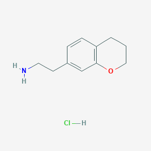 2-(3,4-dihydro-2H-1-benzopyran-7-yl)ethan-1-amine hydrochloride