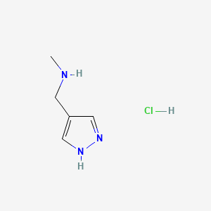 methyl[(1H-pyrazol-4-yl)methyl]amine hydrochloride