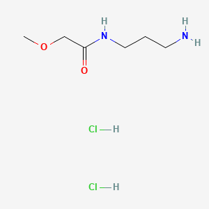 molecular formula C6H16Cl2N2O2 B13452352 N-(3-aminopropyl)-2-methoxyacetamide dihydrochloride 