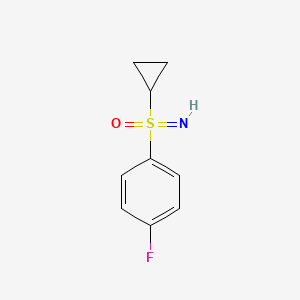 molecular formula C9H10FNOS B13452354 [Cyclopropyl(4-fluorophenyl)imino-lambda6-sulfanyl]one 