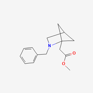 molecular formula C15H19NO2 B13452374 Methyl 2-{2-benzyl-2-azabicyclo[2.1.1]hexan-1-yl}acetate 