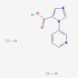 1-(pyridin-3-yl)-1H-imidazole-5-carboxylic acid dihydrochloride