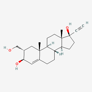 molecular formula C22H32O3 B13452405 3-Hydroxy 2alpha-Hydroxymethyl Ethisterone 