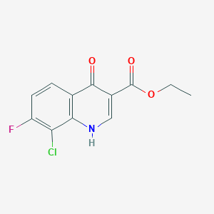 Ethyl 8-chloro-7-fluoro-4-hydroxyquinoline-3-carboxylate