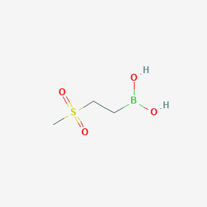 molecular formula C3H9BO4S B13452485 (2-Methanesulfonylethyl)boronic acid 