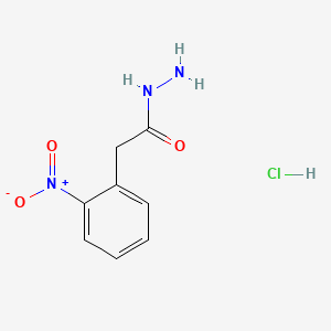 molecular formula C8H10ClN3O3 B13452493 2-(2-Nitrophenyl)acetohydrazide hydrochloride 