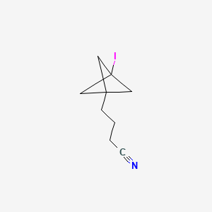 4-{3-Iodobicyclo[1.1.1]pentan-1-yl}butanenitrile