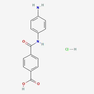 4-[(4-Aminophenyl)carbamoyl]benzoic acid hydrochloride