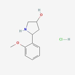 5-(2-Methoxyphenyl)pyrrolidin-3-OL hydrochloride