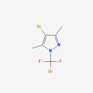 molecular formula C6H6Br2F2N2 B13452516 4-Bromo-1-(bromodifluoromethyl)-3,5-dimethyl-1H-pyrazole 