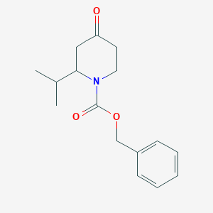 molecular formula C16H21NO3 B1345255 苄基 2-异丙基-4-氧代哌啶-1-羧酸酯 CAS No. 952183-52-7
