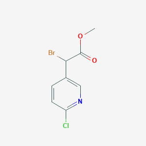 Methyl 2-bromo-2-(6-chloropyridin-3-yl)acetate