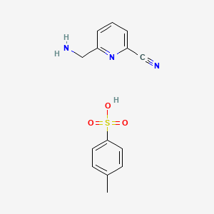 4-Methylbenzene-1-sulfonic acid; 6-(aminomethyl)pyridine-2-carbonitrile