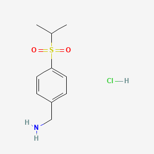 [4-(Propane-2-sulfonyl)phenyl]methanamine hydrochloride