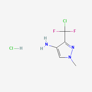 3-(chlorodifluoromethyl)-1-methyl-1H-pyrazol-4-amine hydrochloride