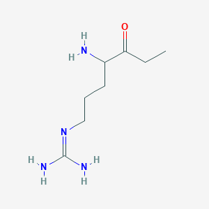 2-(4-Amino-5-oxoheptyl)guanidine