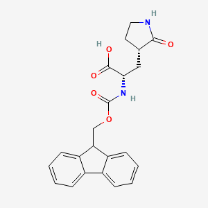 (2S)-2-({[(9H-fluoren-9-yl)methoxy]carbonyl}amino)-3-[(3S)-2-oxopyrrolidin-3-yl]propanoic acid