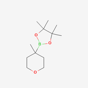 4,4,5,5-Tetramethyl-2-(4-methyloxan-4-yl)-1,3,2-dioxaborolane