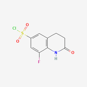 8-Fluoro-2-oxo-1,2,3,4-tetrahydroquinoline-6-sulfonyl chloride