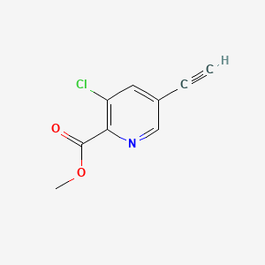 Methyl 3-chloro-5-ethynylpyridine-2-carboxylate