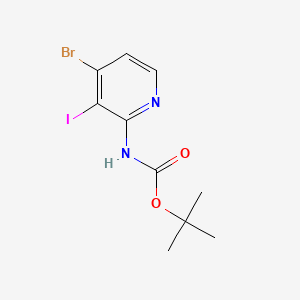 tert-butyl N-(4-bromo-3-iodopyridin-2-yl)carbamate