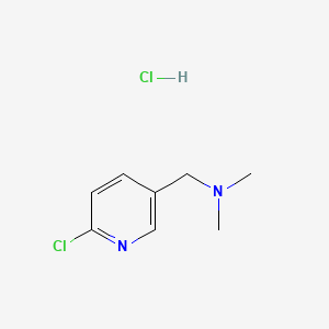 molecular formula C8H12Cl2N2 B13452773 [(6-Chloropyridin-3-yl)methyl]dimethylamine hydrochloride 