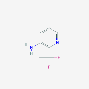 molecular formula C7H8F2N2 B13452781 2-(1,1-Difluoroethyl)pyridin-3-amine 