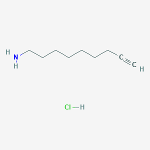 molecular formula C9H18ClN B13452799 Non-8-yn-1-amine hydrochloride 