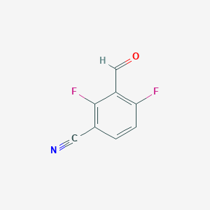 molecular formula C8H3F2NO B134528 2,4-二氟-3-甲酰基苯甲腈 CAS No. 149489-14-5