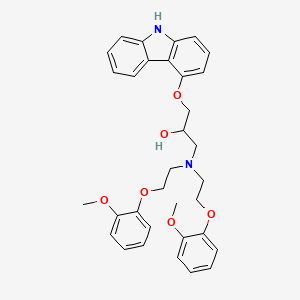 1-[Bis[2-(2-methoxyphenoxy)ethyl]amino]-3-(9H-carbazol-4-yloxy)-2-propanol