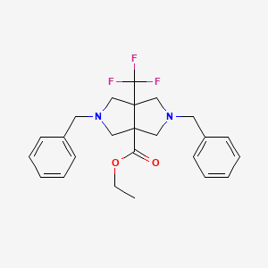 Ethyl (3as,6as)-2,5-dibenzyl-6a-(trifluoromethyl)-octahydropyrrolo[3,4-c]pyrrole-3a-carboxylate