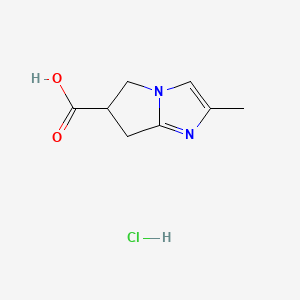 2-methyl-5H,6H,7H-pyrrolo[1,2-a]imidazole-6-carboxylicacidhydrochloride