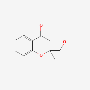 molecular formula C12H14O3 B13452863 2-(methoxymethyl)-2-methyl-3,4-dihydro-2H-1-benzopyran-4-one CAS No. 1787929-58-1