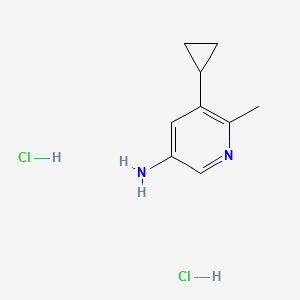 5-Cyclopropyl-6-methylpyridin-3-amine dihydrochloride