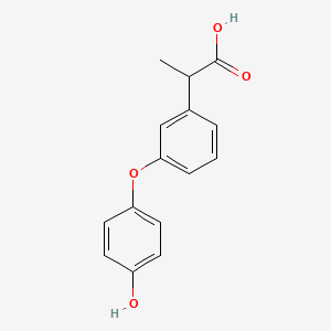 molecular formula C15H14O4 B13452871 4-Hyroxy Fenoprofen 