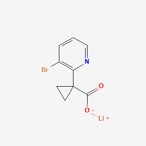 Lithium(1+) 1-(3-bromopyridin-2-yl)cyclopropane-1-carboxylate