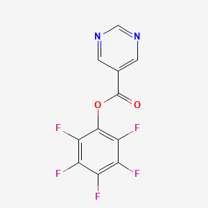 B1345288 Pentafluorophenyl pyrimidine-5-carboxylate CAS No. 921938-48-9