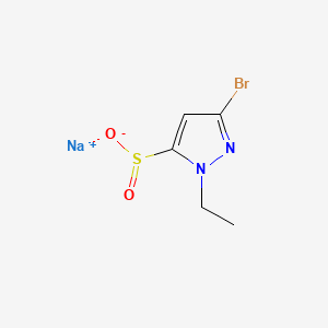 sodium3-bromo-1-ethyl-1H-pyrazole-5-sulfinate